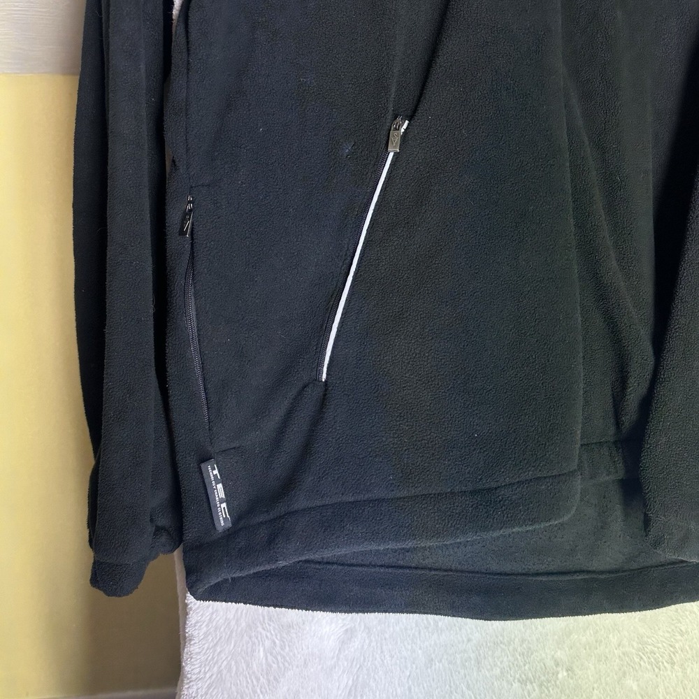 SCOTTeVEST Jacket XL Black Fleece 1/4 Zip TEC Mock Neck Outdoors Vented Pullover - Picture 6 of 11